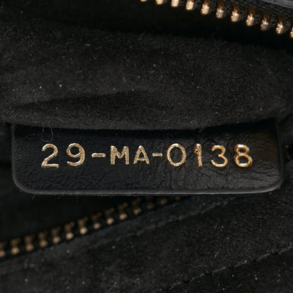 Christian Dior Crinkled Patent Cannage Small Lucky Badges My Lady Dior Black 7 of 13