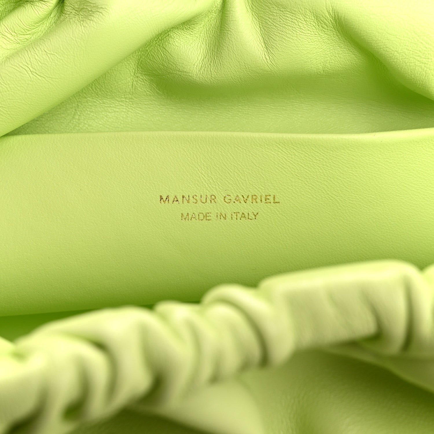 Mansur Gavriel Lambskin Cloud Clutch Mint 6 of 10