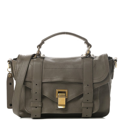 Proenza Schouler Lambskin Tiny PS1 Satchel Smoke 1 of 16
