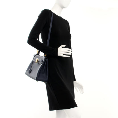 Hermes Togo Kelly Retourne 28 Bleu Nuit 2 of 33