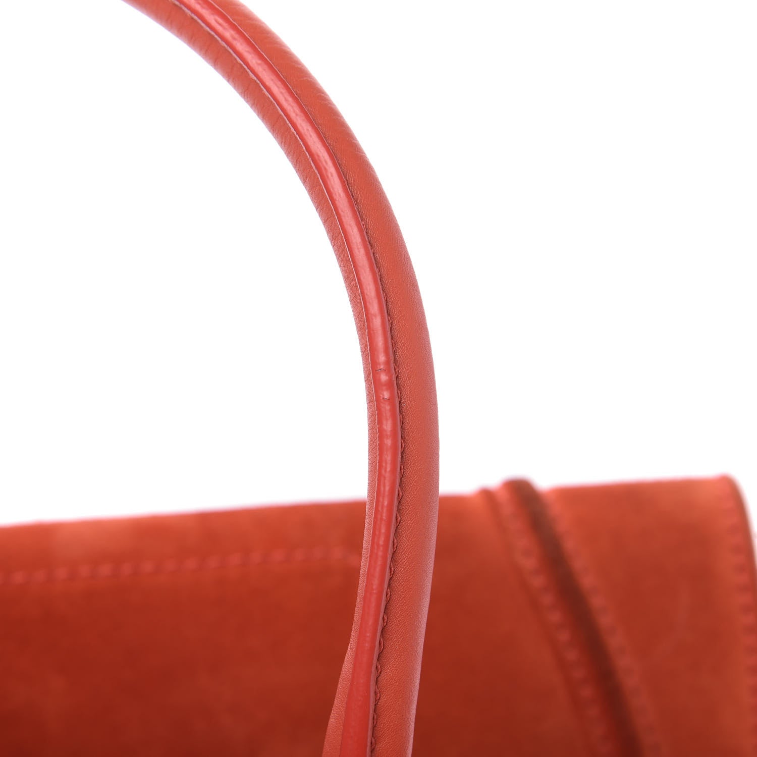 Celine Nubuck Medium Phantom Luggage Bright Orange 10 of 14