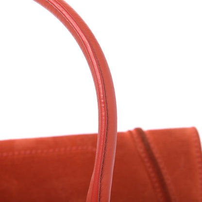 Celine Nubuck Medium Phantom Luggage Bright Orange 10 of 14