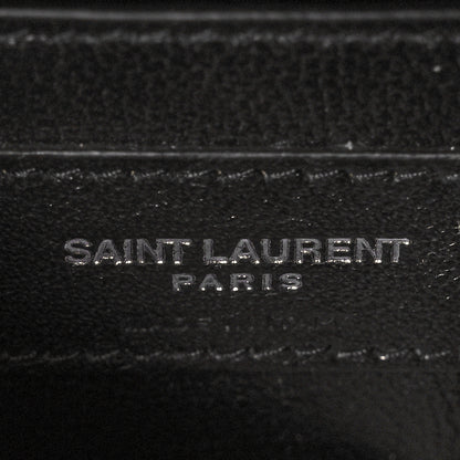 Saint Laurent Grain De Poudre Small Classic Monogram Kate Tassel Satchel Black 6 of 9
