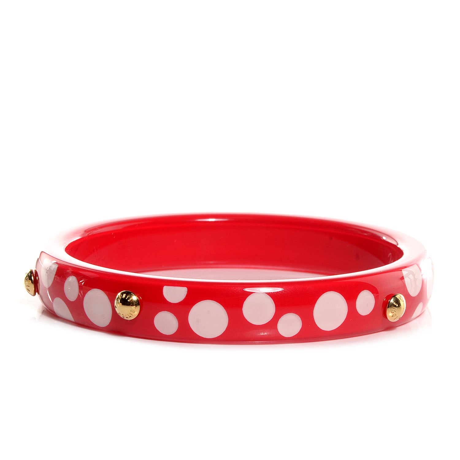 Louis Vuitton Kusama Infinity Dots Bangle PM Medium Red 3 of 7