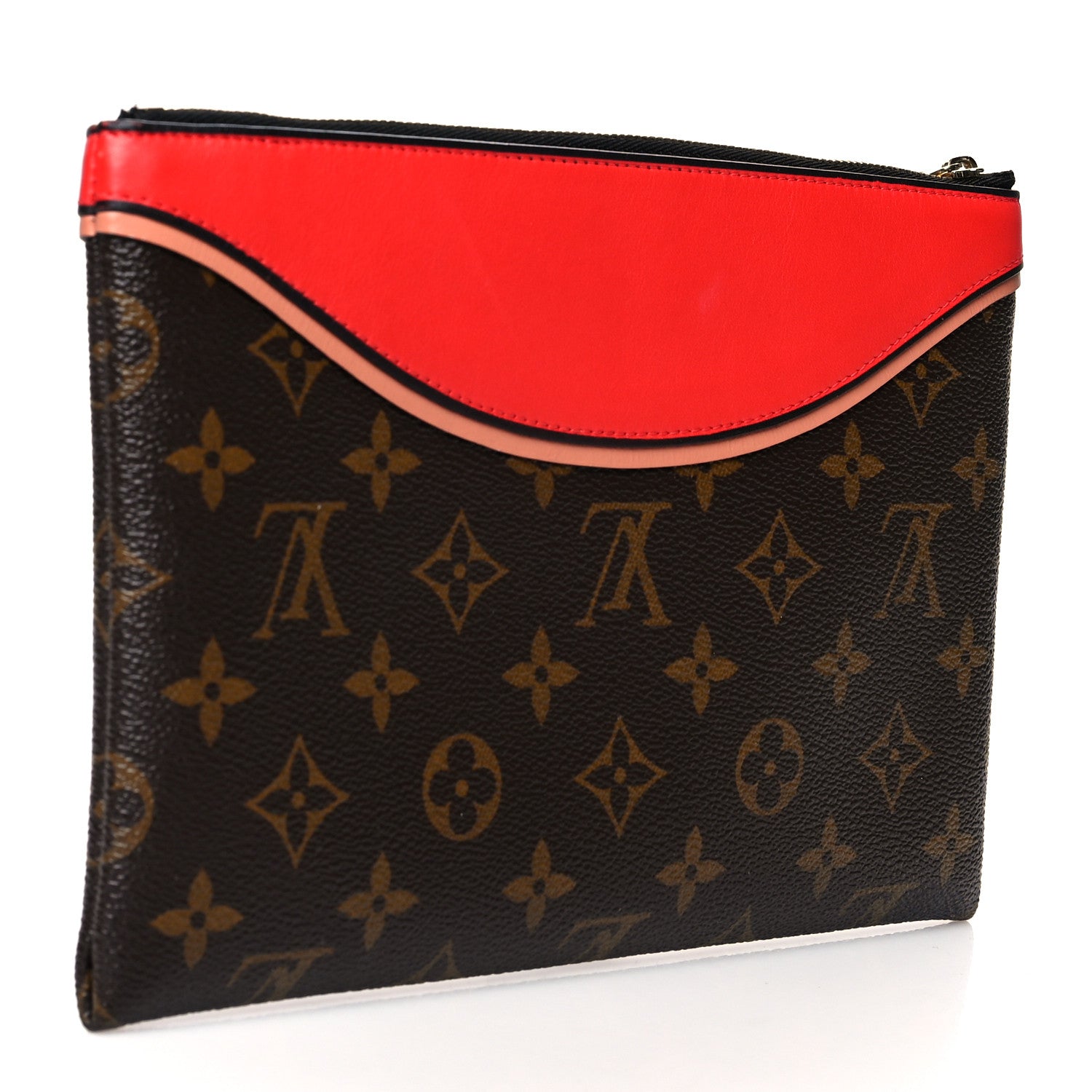 Louis Vuitton Monogram Tuileries Pochette Red 3 of 9