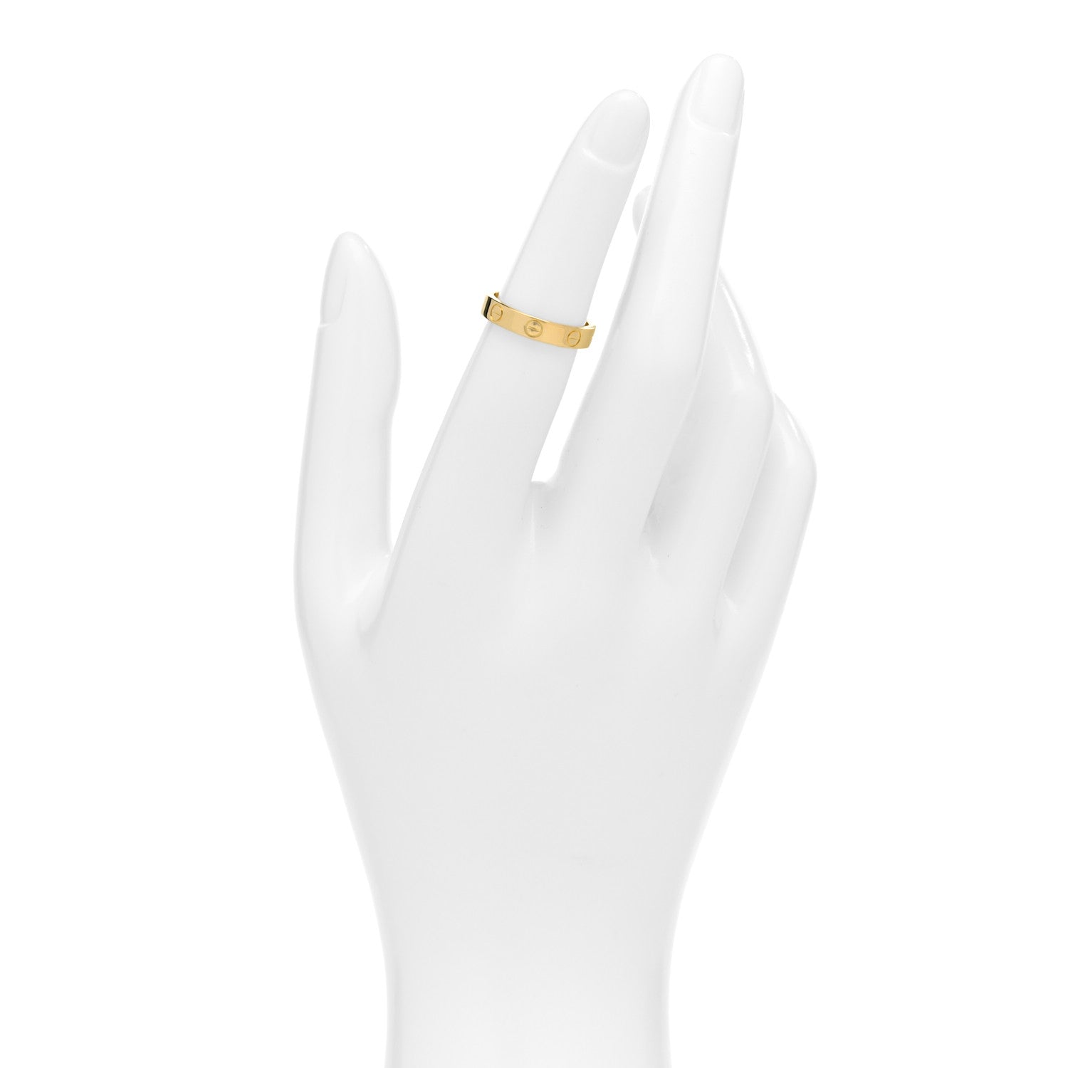 Cartier 18K Yellow Gold 3.5mm LOVE Wedding Band Ring 50 5.25 2 of 5