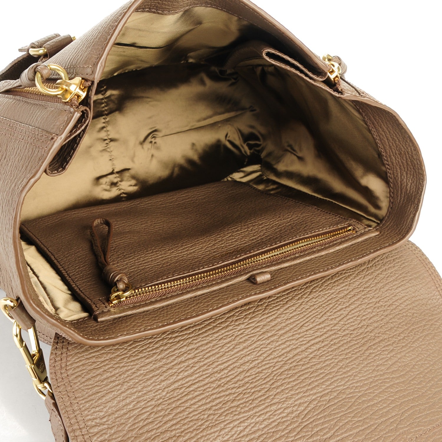 3.1 Phillip Lim 3.1 Textured Calfskin Medium Pashli Satchel Taupe 5 of 8