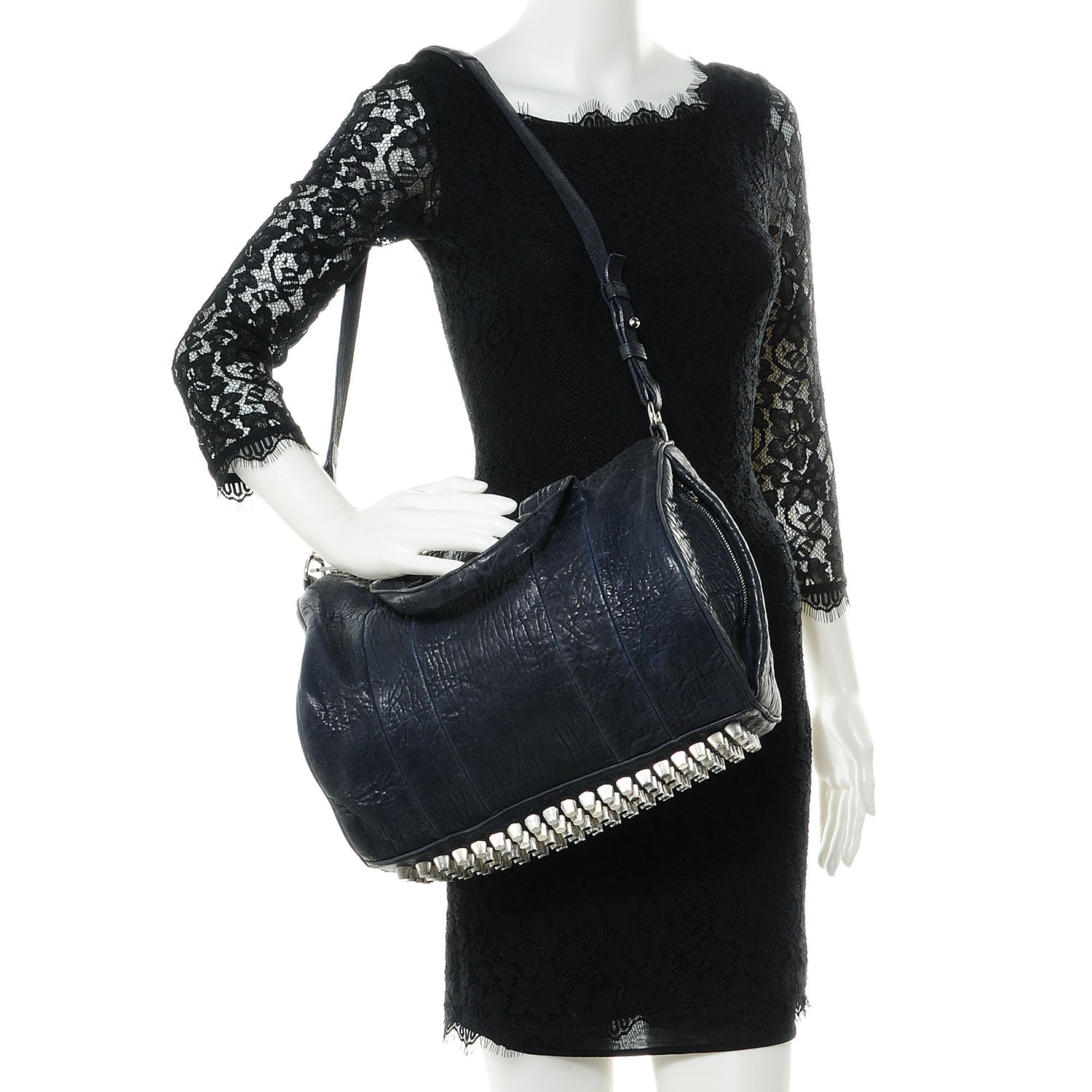 Alexander Wang Leather Rocco Midnight 2 of 6