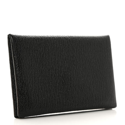 Hermes Chevre Mysore Calvi Card Case Black 3 of 7