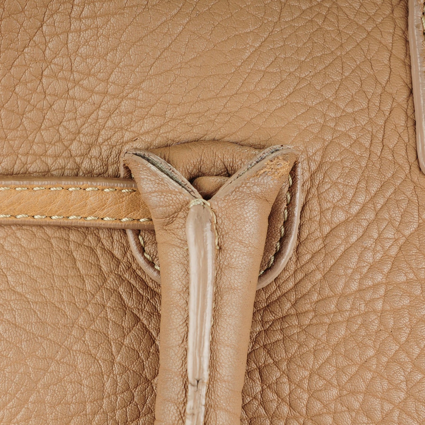 Grainy Calf Medium Rosalie Satchel Nude