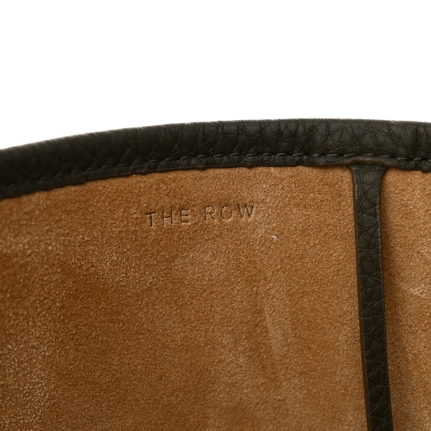 The Row Grained Calfskin Medium N/S Park Tote Olive 7 of 10