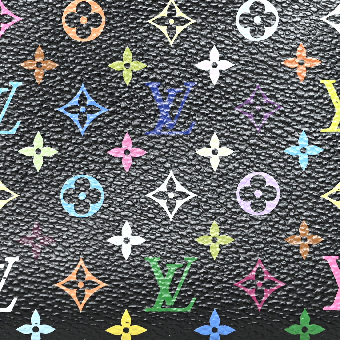 Monogram Multicolor Zippy Coin Purse Black