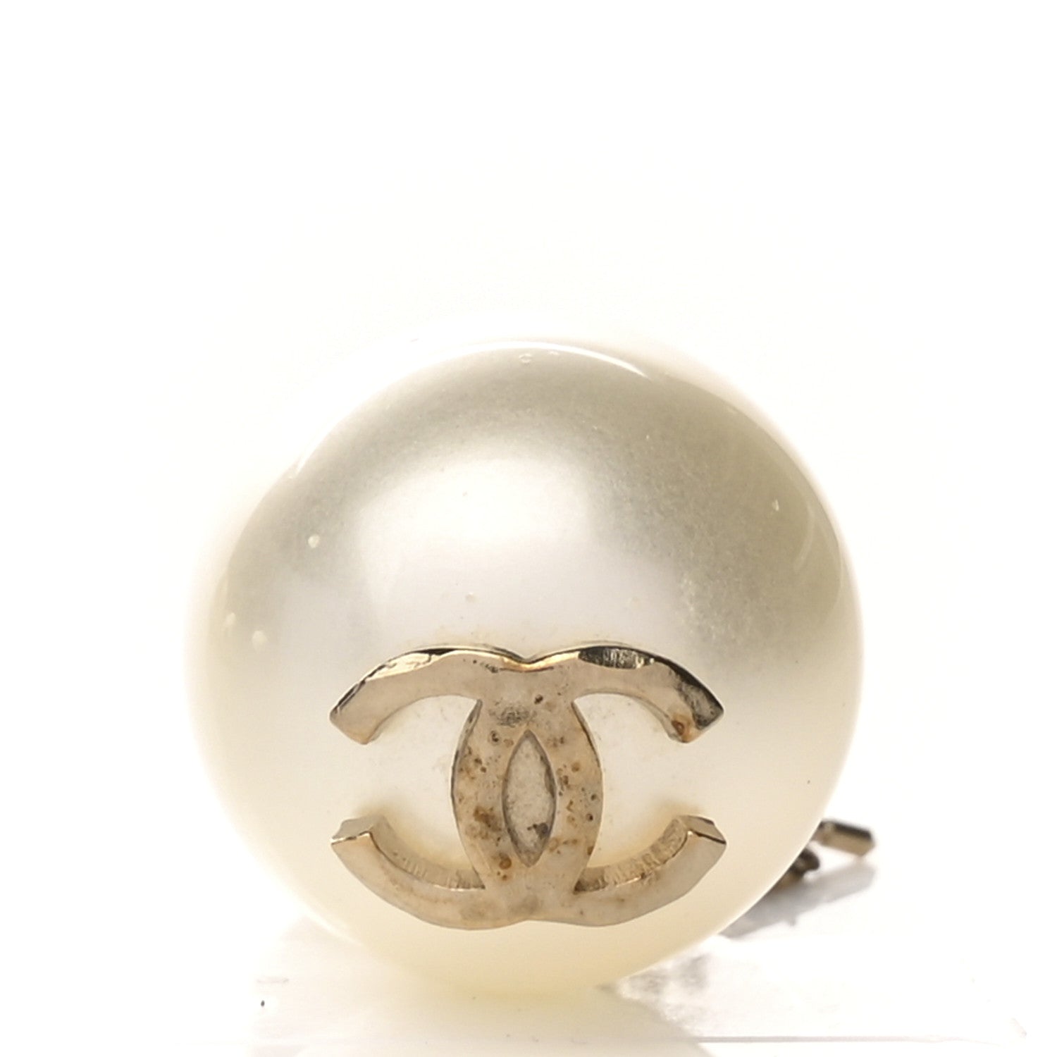 Chanel Pearl CC Chain Drop Earrings Gold 4 of 4
