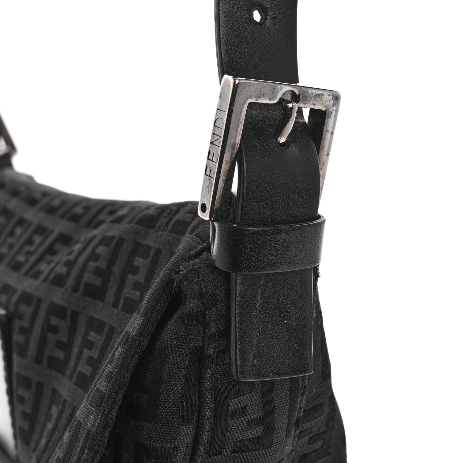 Fendi Zucchino Baguette Black 13 of 16