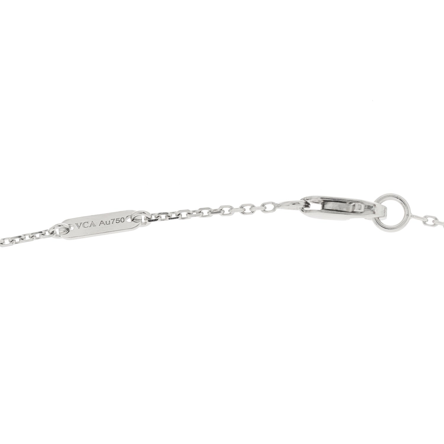 Van Cleef & Arpels 18K White Gold Turquoise Sweet Alhambra Butterfly Pendant Necklace 5 of 5