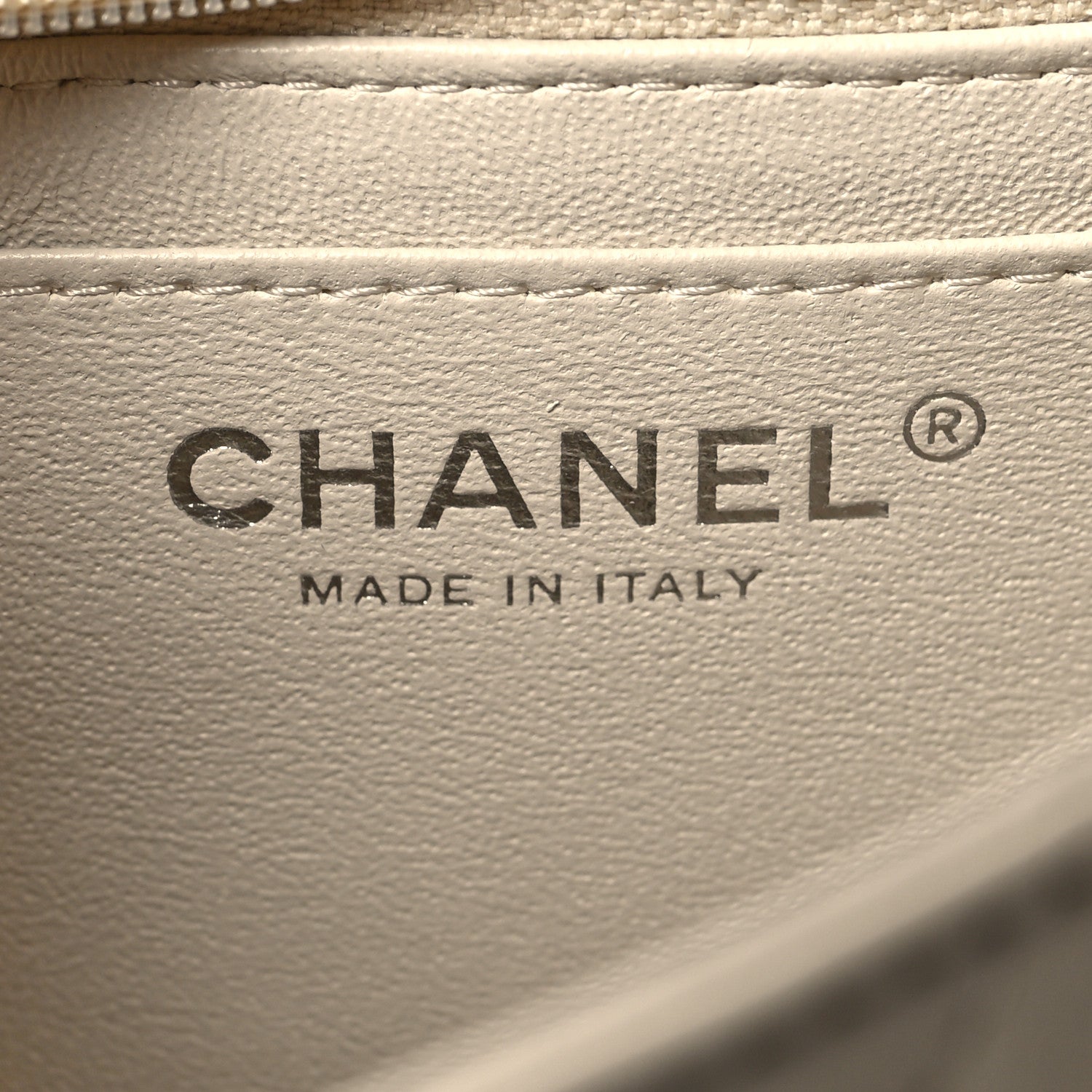 Chanel Lambskin Chevron Quilted Mini Square Flap White 6 of 11
