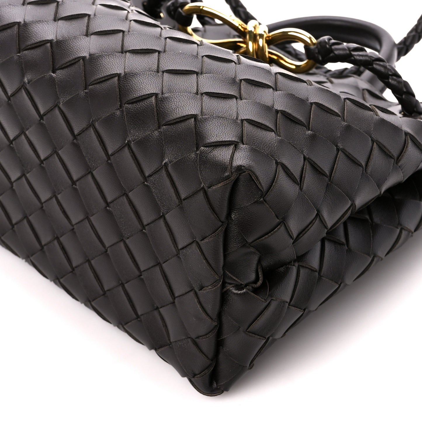 BOTTEGA VENETA Nappa Intrecciato Small Andiamo Shoulder Bag Fondant