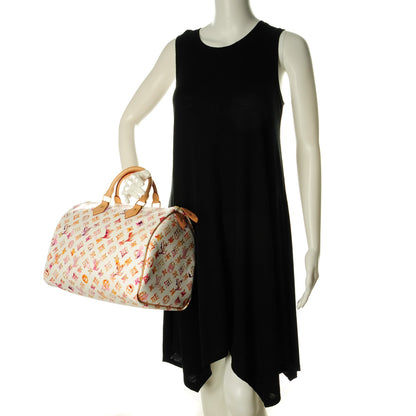 Louis Vuitton Watercolor Aquarelle Speedy 35 White 2 of 7