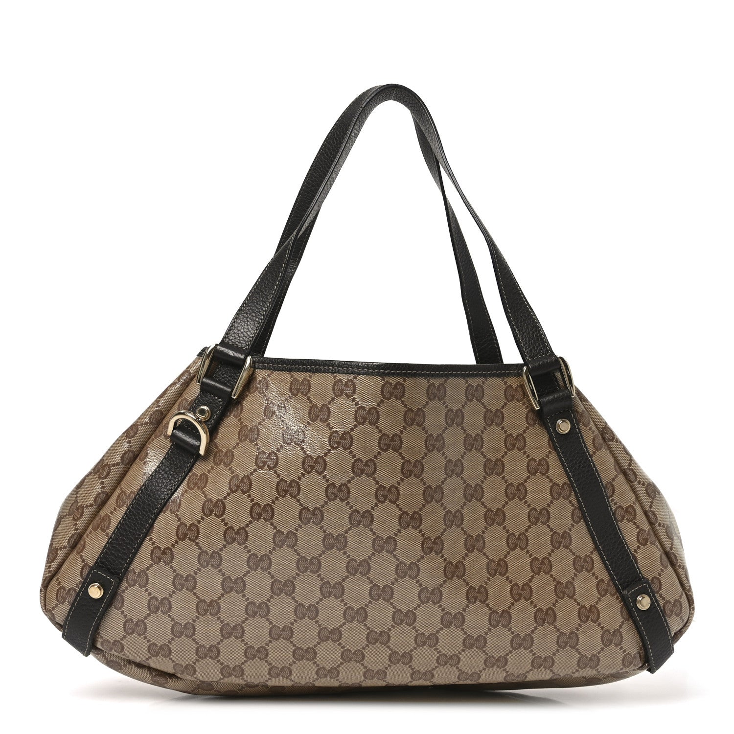 Gucci Crystal Monogram Medium Abbey Shoulder Bag Dark Brown 1 of 11