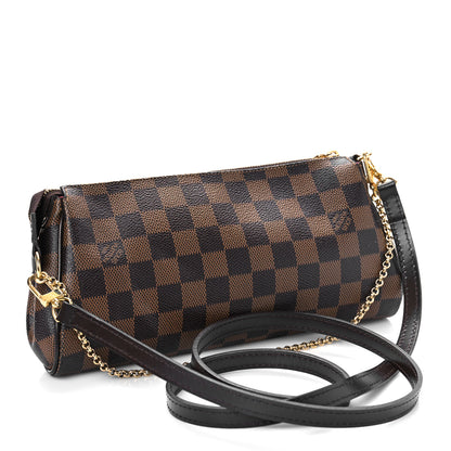 Louis Vuitton Damier Ebene Eva Clutch 3 of 9