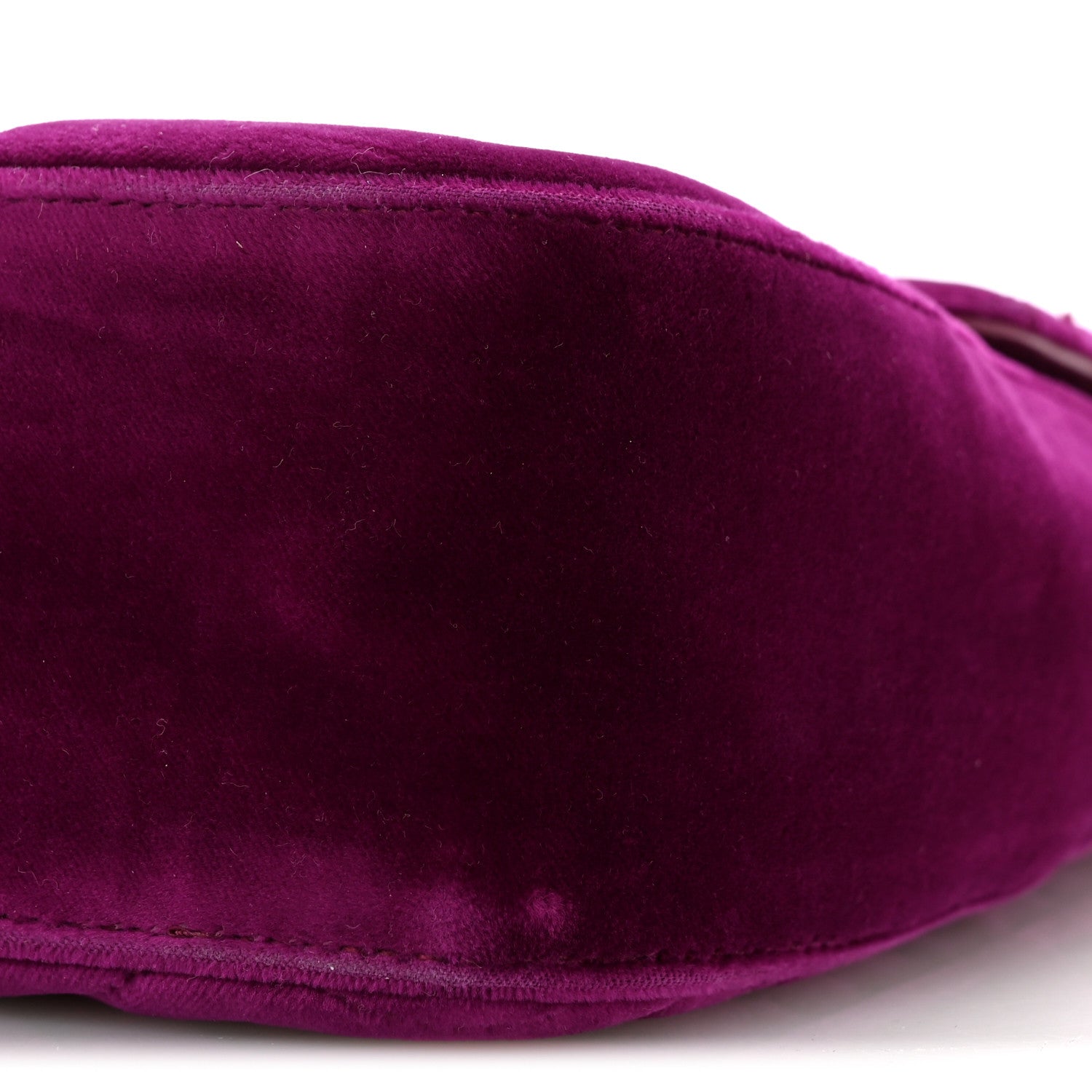 Gucci Velvet Matelasse Medium GG Marmont Shoulder Bag Fuchsia Violet Cyclamen 10 of 13