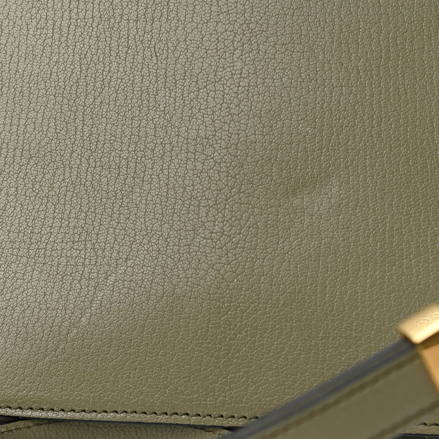 Celine Goatskin Classic Box Medium Flap Bag Army Green 12 of 15