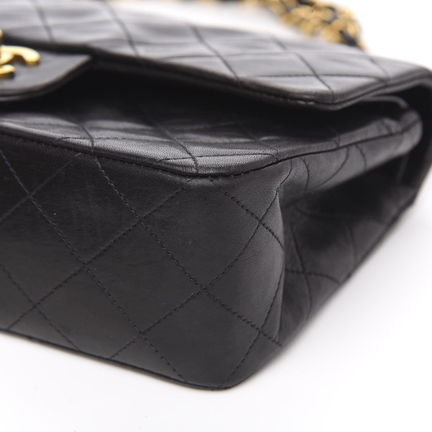 Chanel Lambskin Quilted Small Double Flap Black 8 of 14