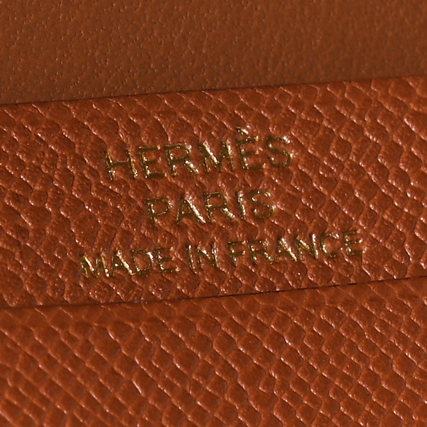 Hermes Madame Calfskin Mini Bearn Wallet Gold 6 of 8