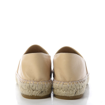 Chanel Lambskin CC Espadrilles 39 Beige Black 6 of 10