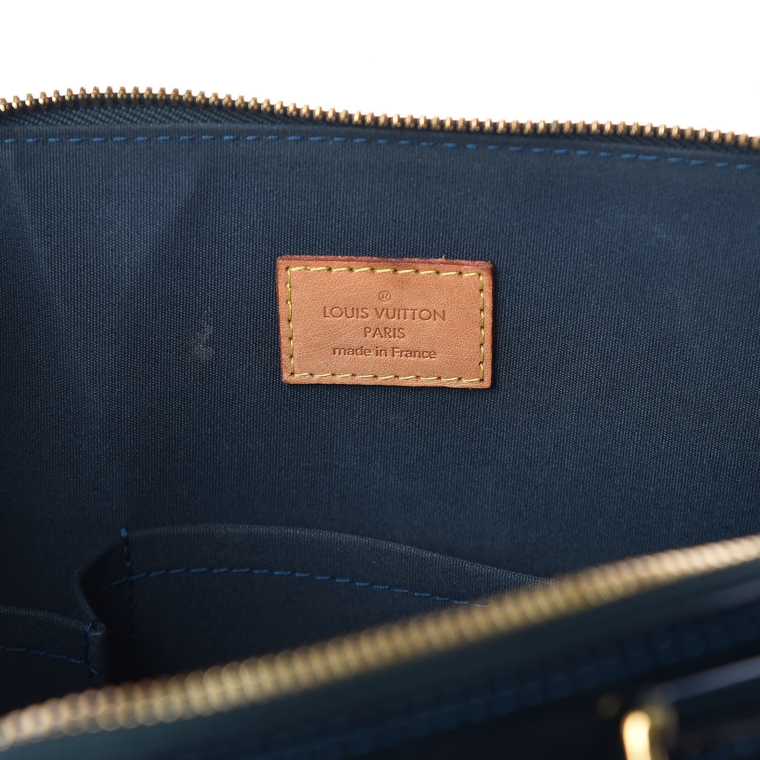 Louis Vuitton Vernis Alma GM Blue Nuit 8 of 9