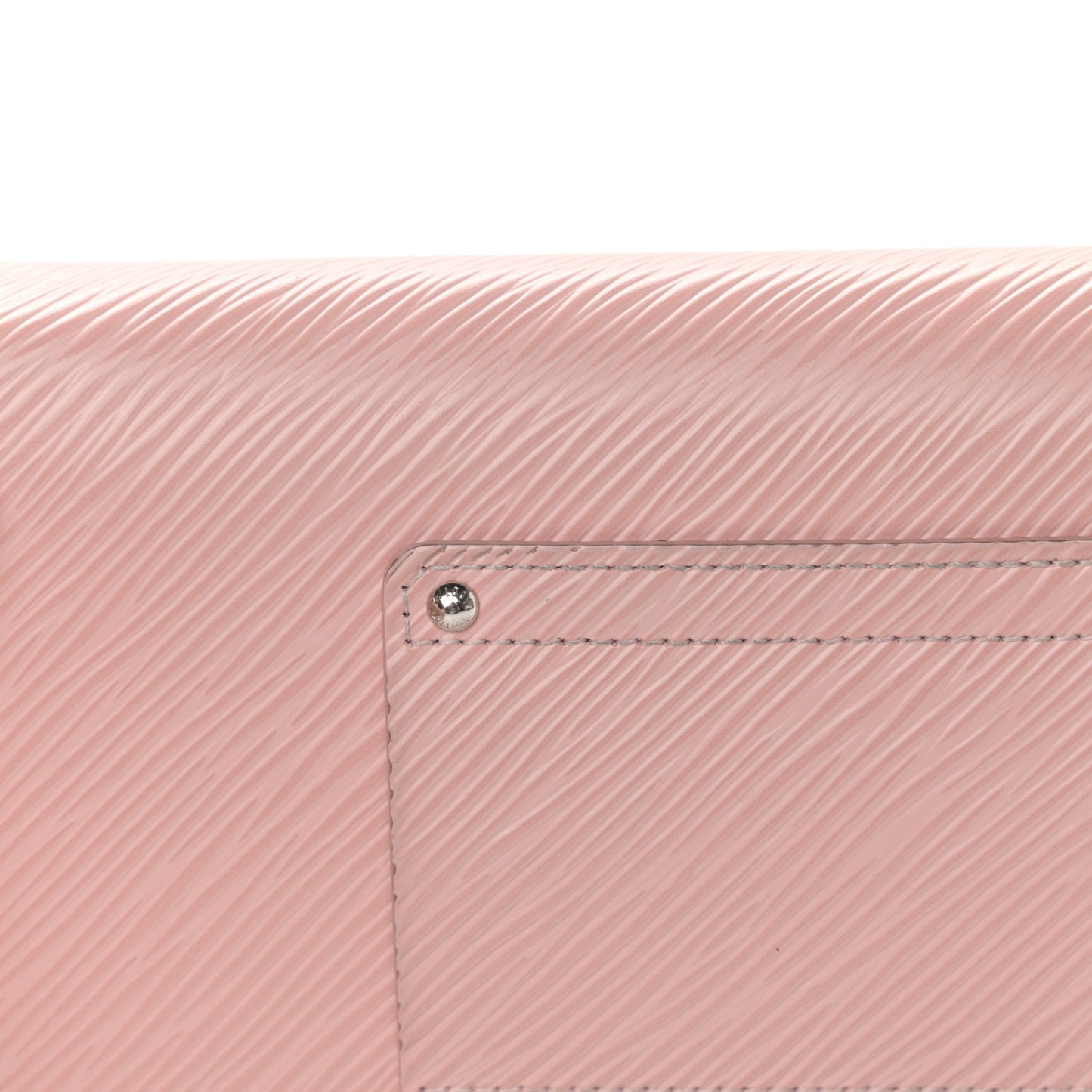 Epi Twist Belt Chain Wallet Rose Ballerine