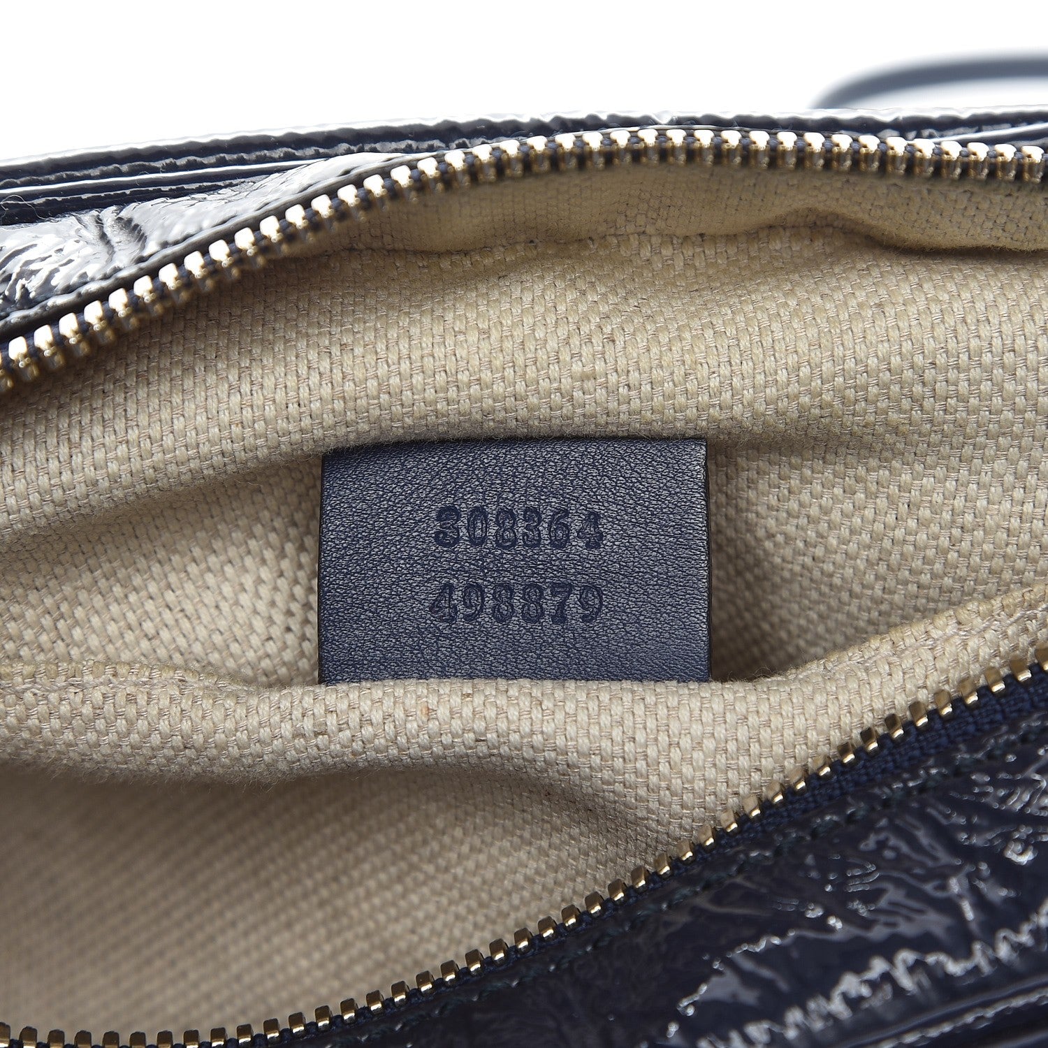 Gucci Vernice Naplack Small Soho Disco Bag Uniform Blue 7 of 8