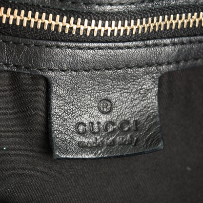 Gucci Calfskin Large Horsebit Chain Hobo Black 6 of 7