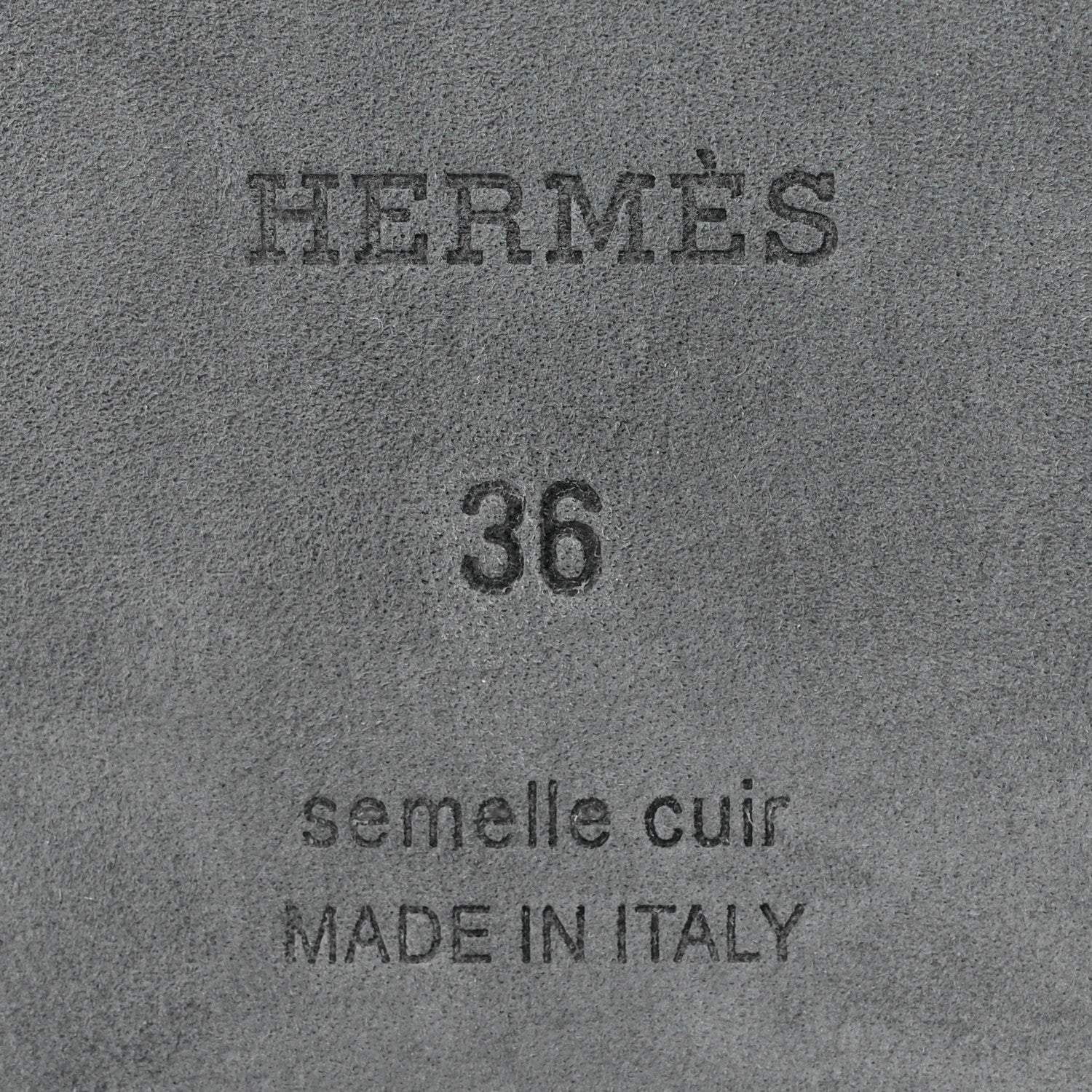 Hermes Box Calfskin Oran Sandals 36 Black 8 of 11