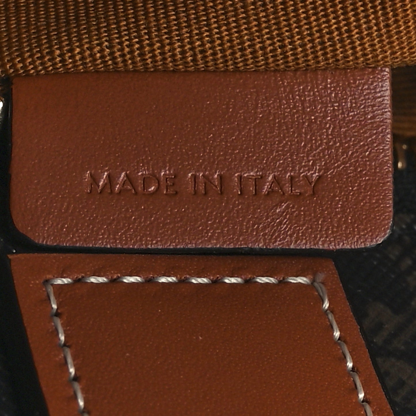 Triomphe Canvas Calfskin Small Vertical Cabas Tan