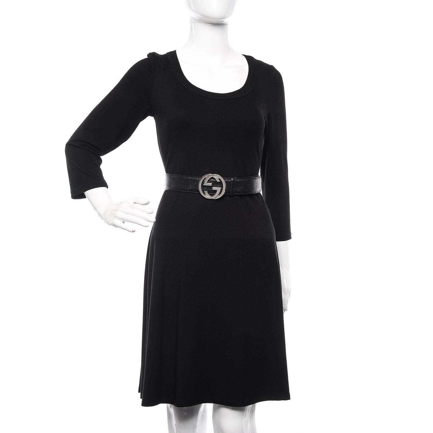 Guccissima Interlocking G Belt 95 38 Black