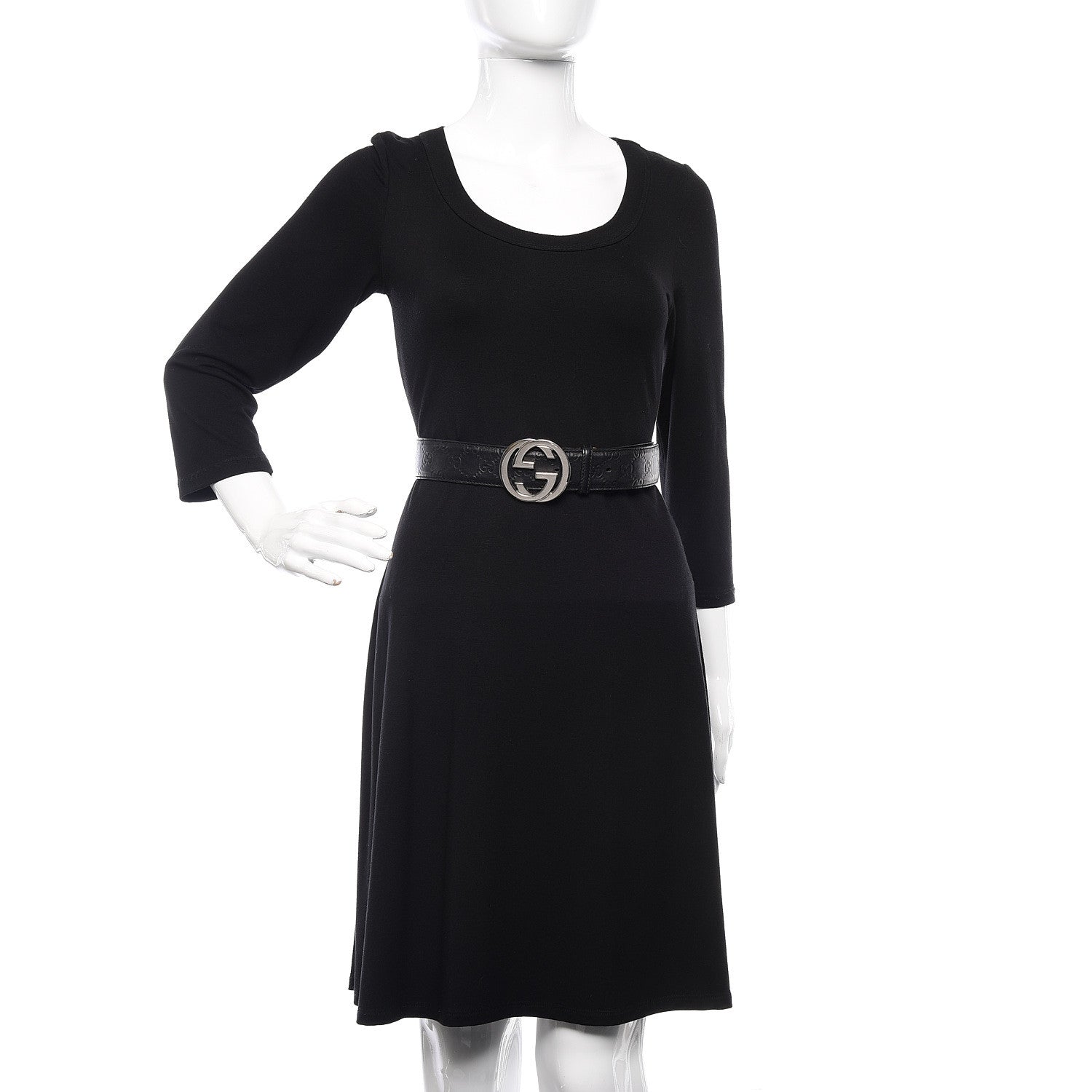 Gucci Guccissima Interlocking G Belt 95 38 Black 2 of 9