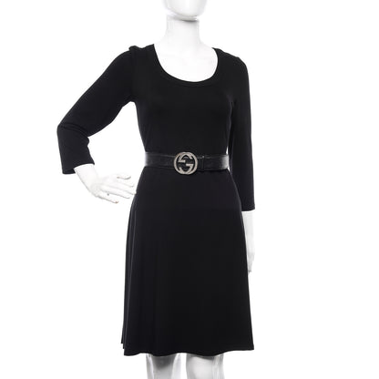 Gucci Guccissima Interlocking G Belt 95 38 Black 2 of 9