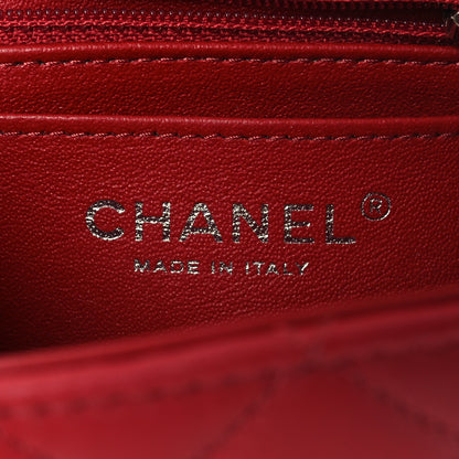 Chanel Lambskin Quilted Mini Rectangular Flap Red 6 of 13