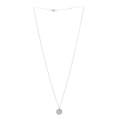 David Yurman 18K White Gold Diamond Cable Collectibles Pave Charm Pendant Necklace 3 of 6