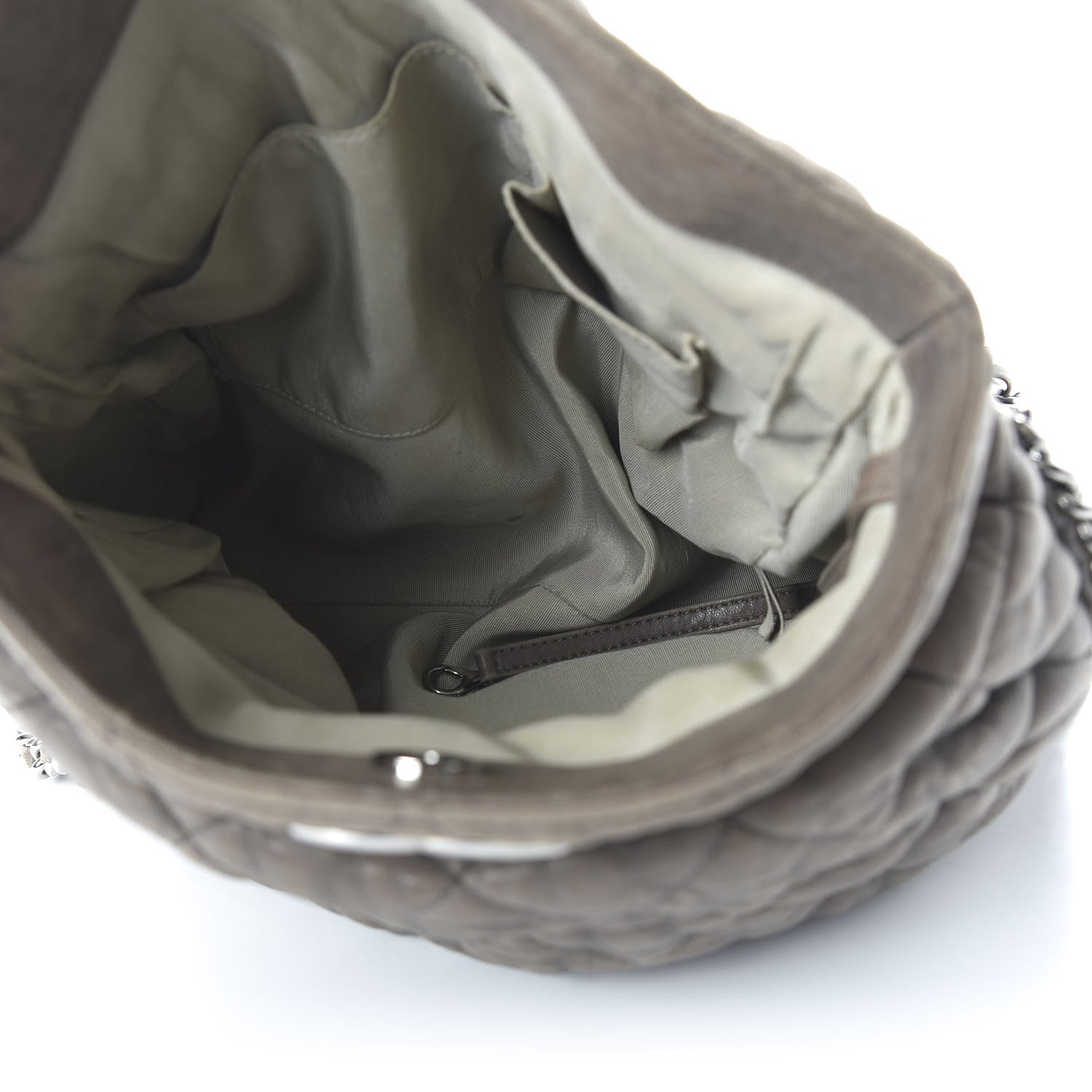 Chanel Washed Lambskin Chain Around Hobo Taupe 5 of 13