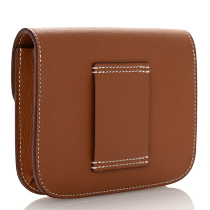 Hermes Evercolor Constance Slim Wallet Gold 4 of 8