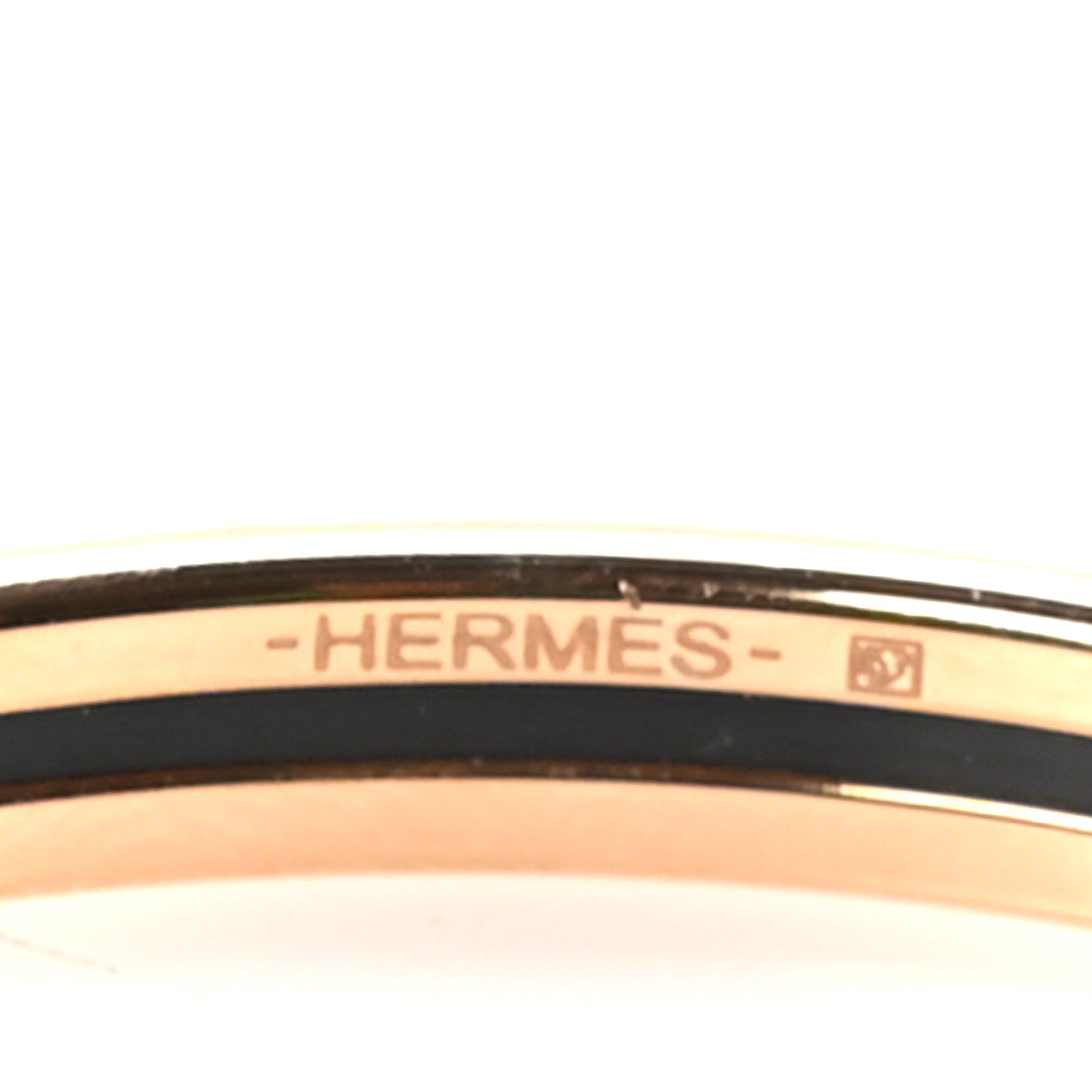 Hermes Enamel Uni Bangle Rose Dragee 4 of 5