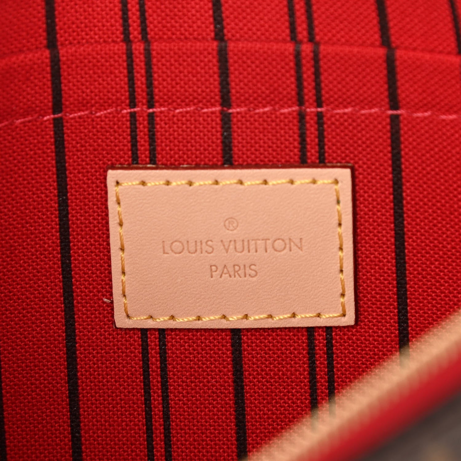 Louis Vuitton Monogram Neverfull MM GM Pochette Cherry 6 of 6