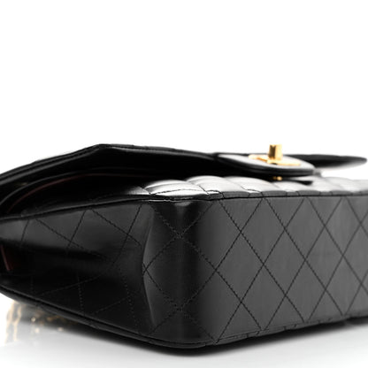 Chanel Lambskin Quilted Medium Double Flap Black 8 of 11