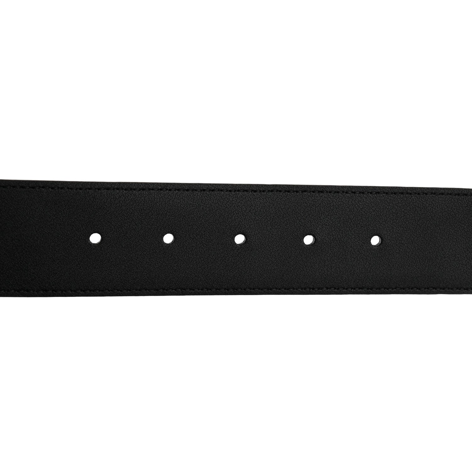 Gucci Azalea Calfskin Enamel Monochrome Double G 40mm Belt 90 36 Black 5 of 5