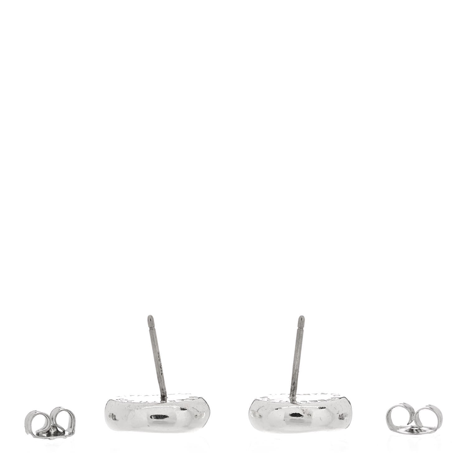 Tiffany Sterling Silver 9mm Elsa Peretti Bean Earrings 3 of 4
