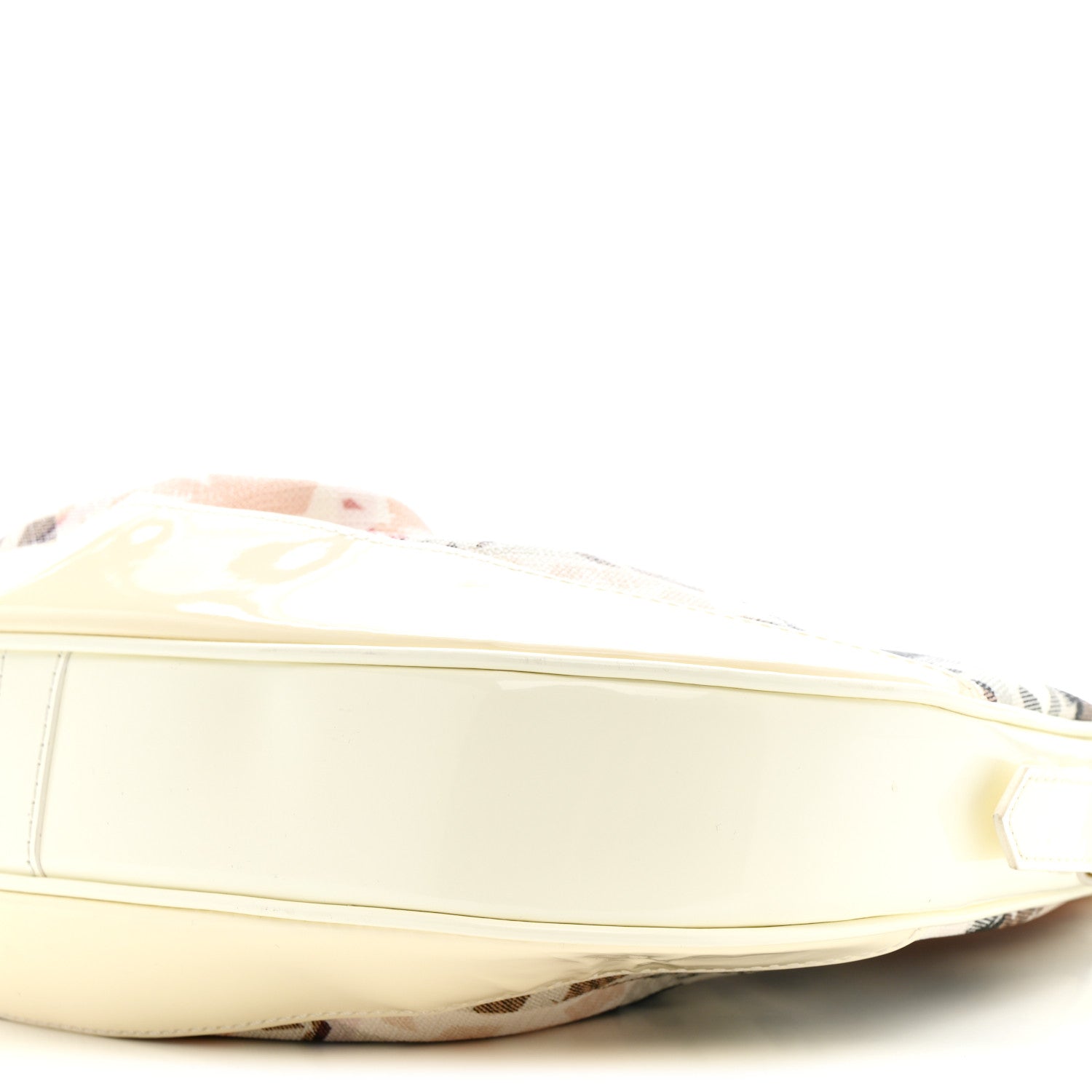 Burberry Patent Supernova Check Stars Small Hernville Hobo White 11 of 19
