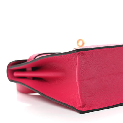 Hermes Evercolor Kelly Danse II Belt Bag Framboise 9 of 12