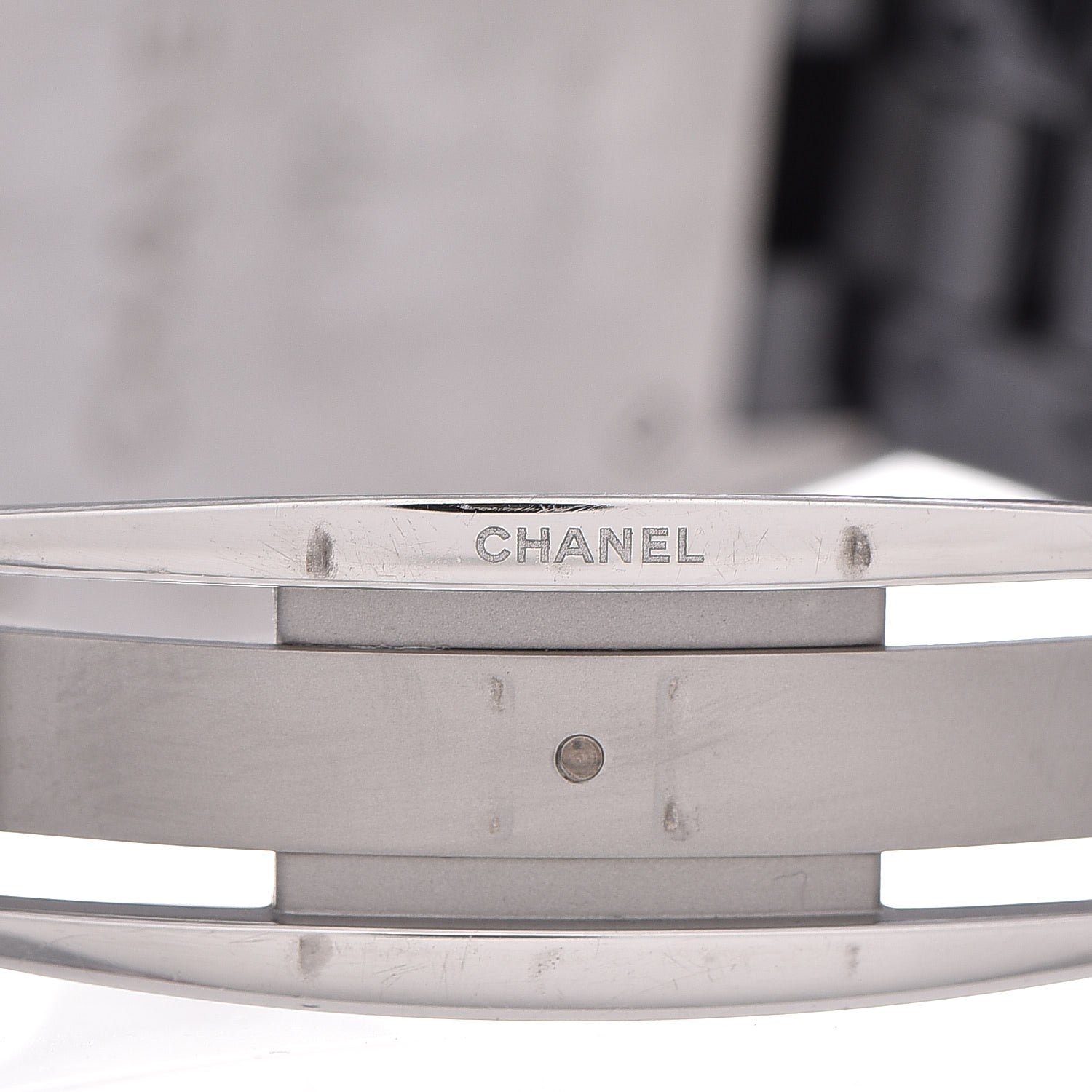 Chanel Stainless Steel Ceramic Diamond 38mm J12 Automatic Watch Black 6 of 8